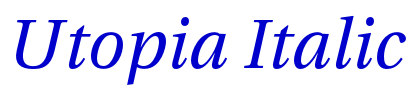 Utopia Italic fonte